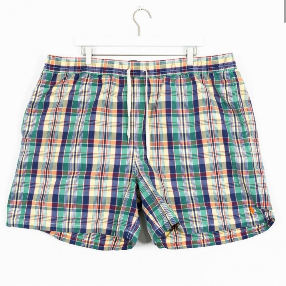 Polo Ralph Lauren Plaid Swim Trunks Men’s Size 3XB